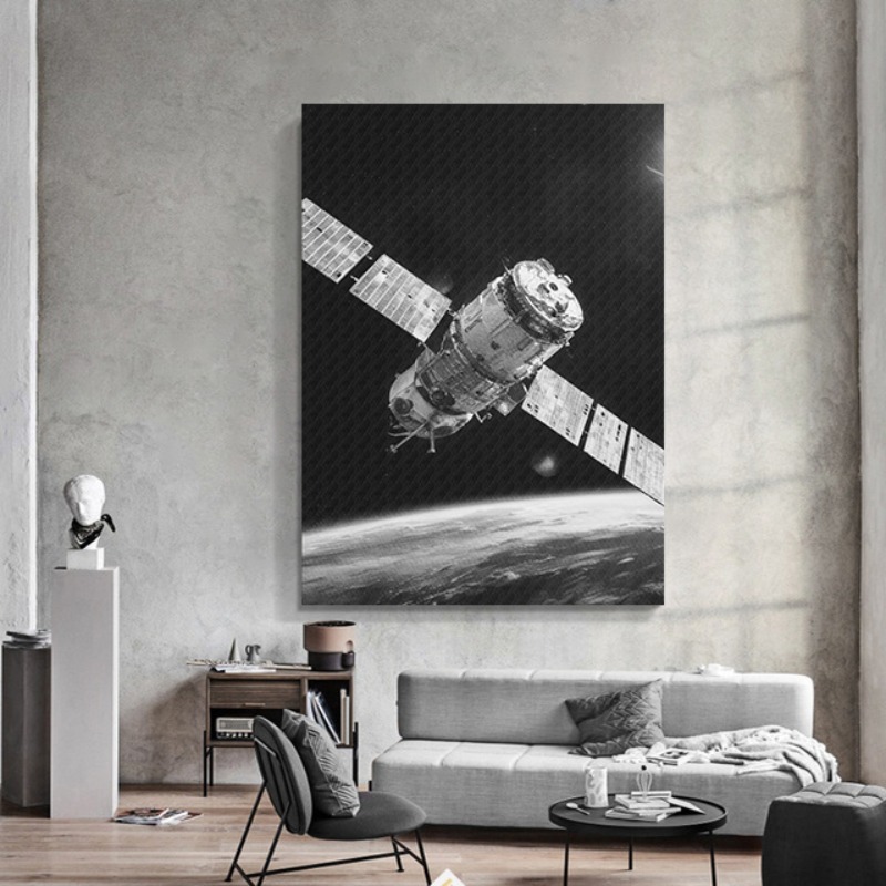 NASA Retro Space Canvas Print  - Interior Design Room reseña y precio