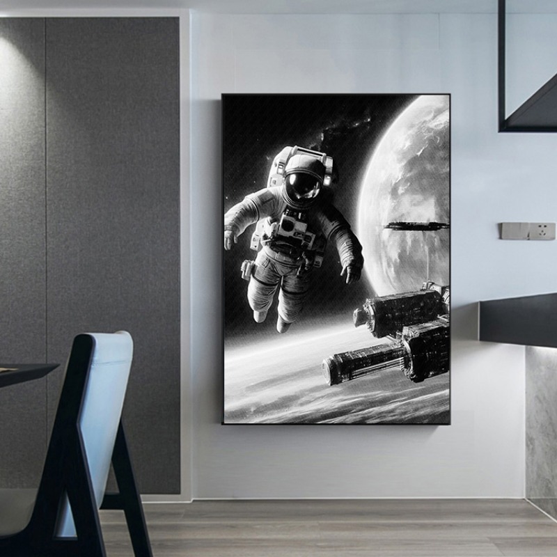 NASA Retro Space Canvas Print  - Interior Design Room reseña y precio