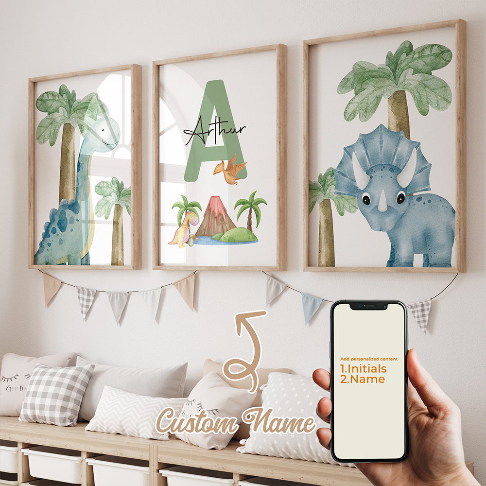 3pcs Personalized Custom Name  - Interior Design Room reseña y precio