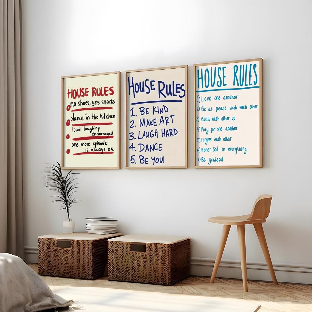 House Rules Painting Calligrap - Interior Design Rules reseña y precio