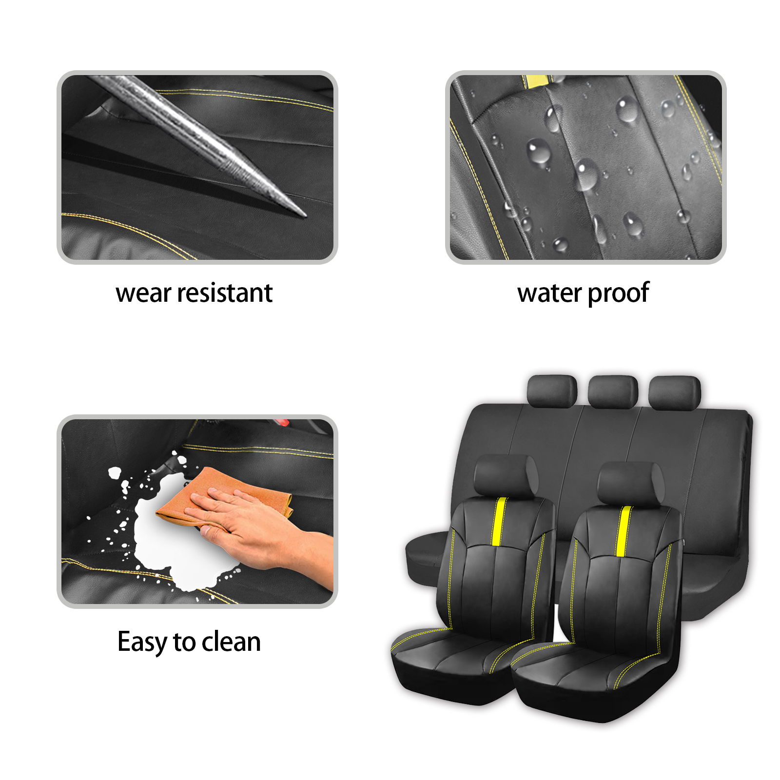 Universal PU Leather Car Seat  - Interior Design Concept reseña y precio