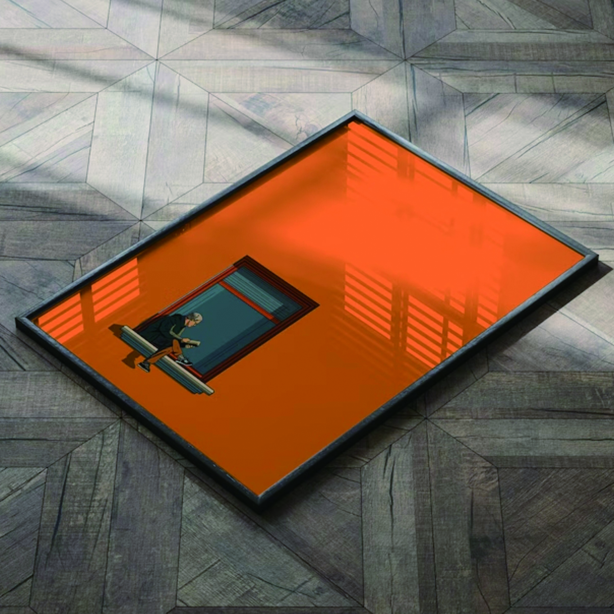 Orange Minimalist Dopamine War - Interior Design Room reseña y precio