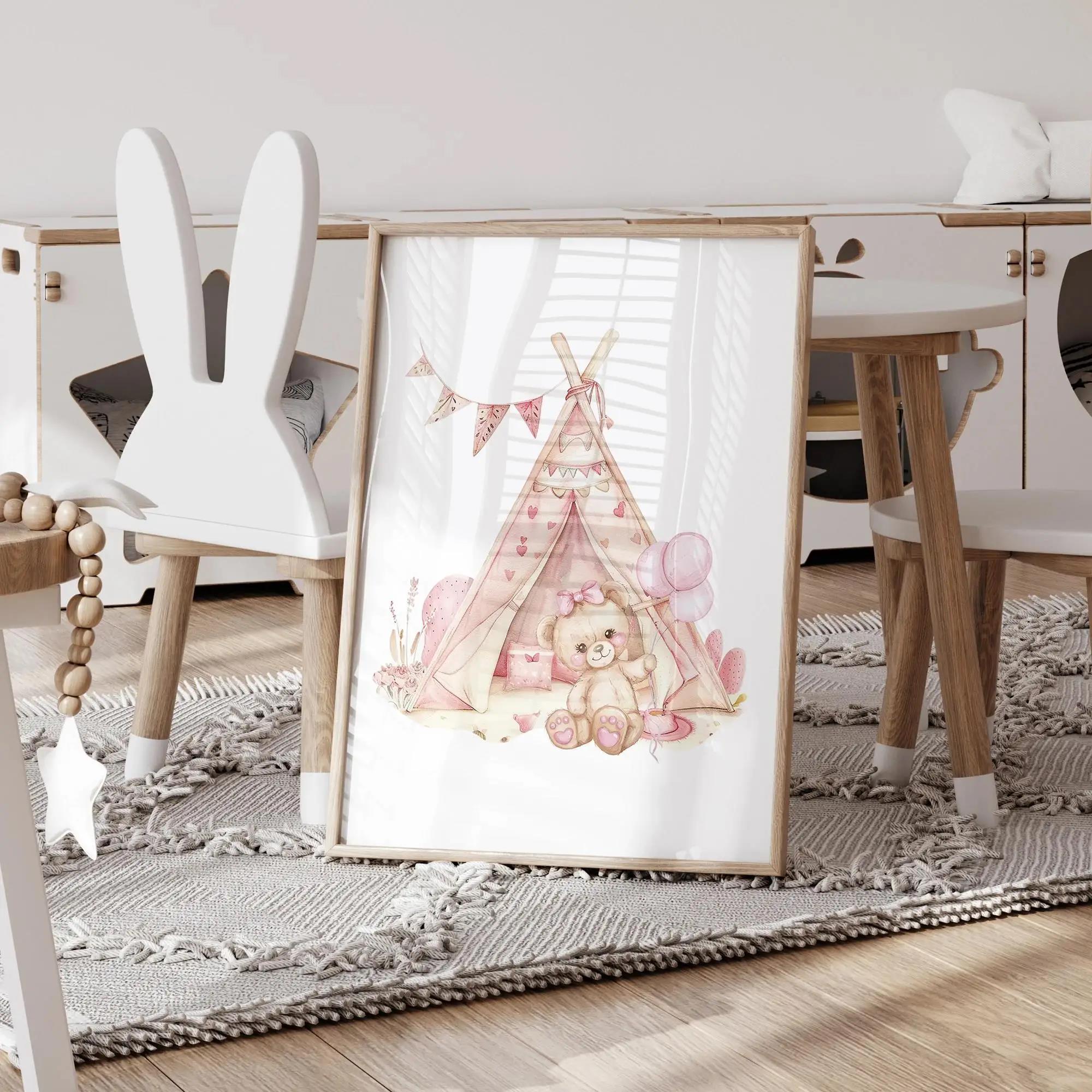 Pink Dream Bear Carousel Tent  - Interior Design Room reseña y precio