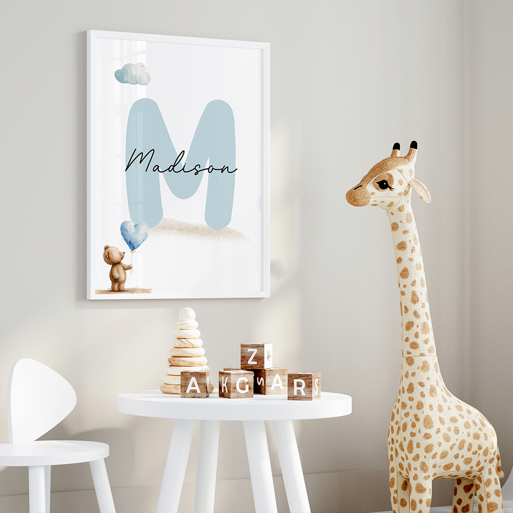 3pcs Personalized Name Blue Be - Interior Design Room reseña y precio