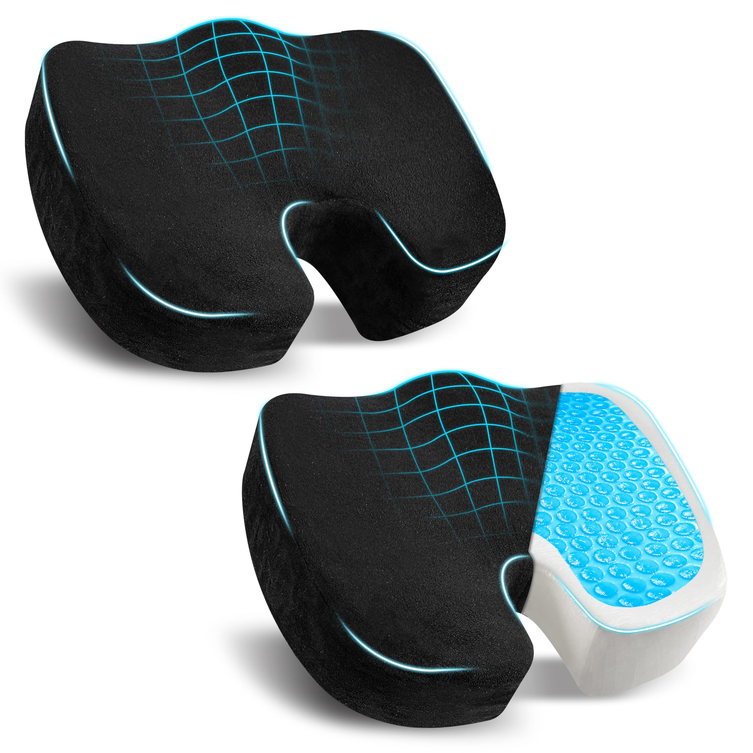 2-Pack Advanced 3-Layer Gel Me - Velvet Cushion Cover reseña y precio