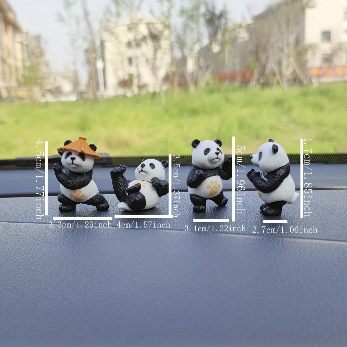 4pcs/set Panda Design Car Orna - Interior Design Concept reseña y precio
