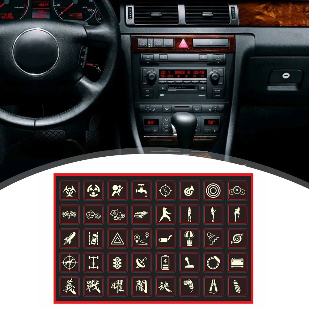 Luminous Car Stickers Instrume - Interior Design Mood Board reseña y precio
