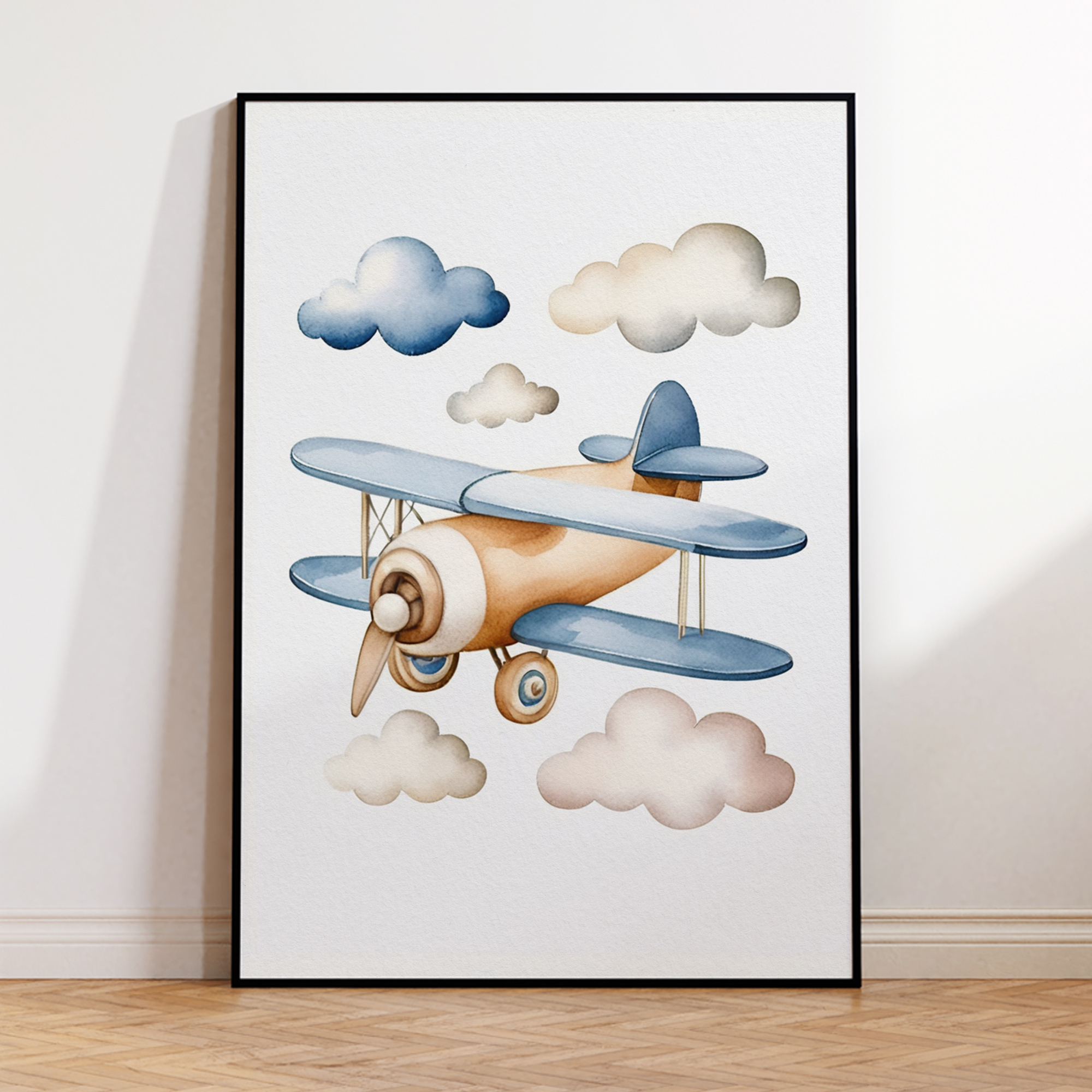 Cartoon Children Airplane Heli - Interior Design Room reseña y precio