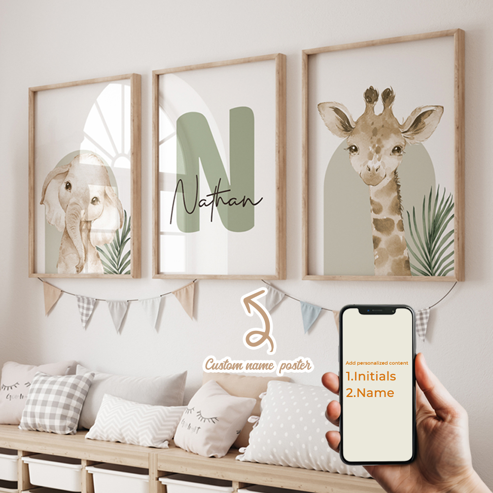 3pcs Personalized Custom Name  - Interior Design Room reseña y precio