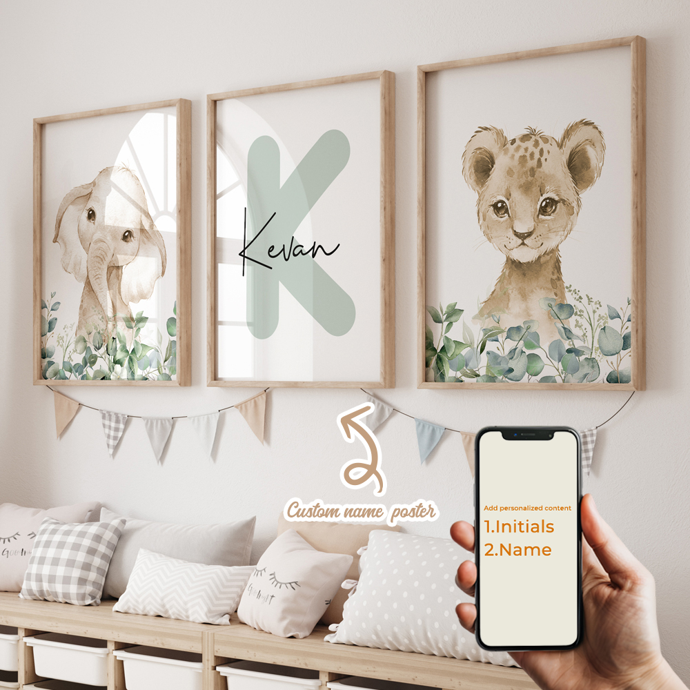 3pcs Personalized Custom Name  - Interior Design Room reseña y precio