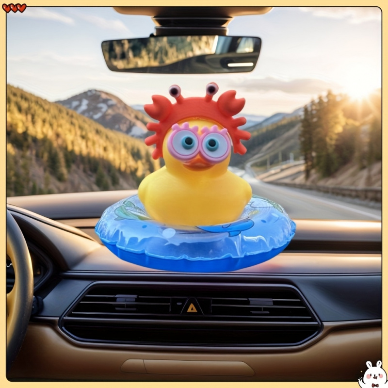 1pc Cute Duck Design Car Acces - Interior Design Concept reseña y precio
