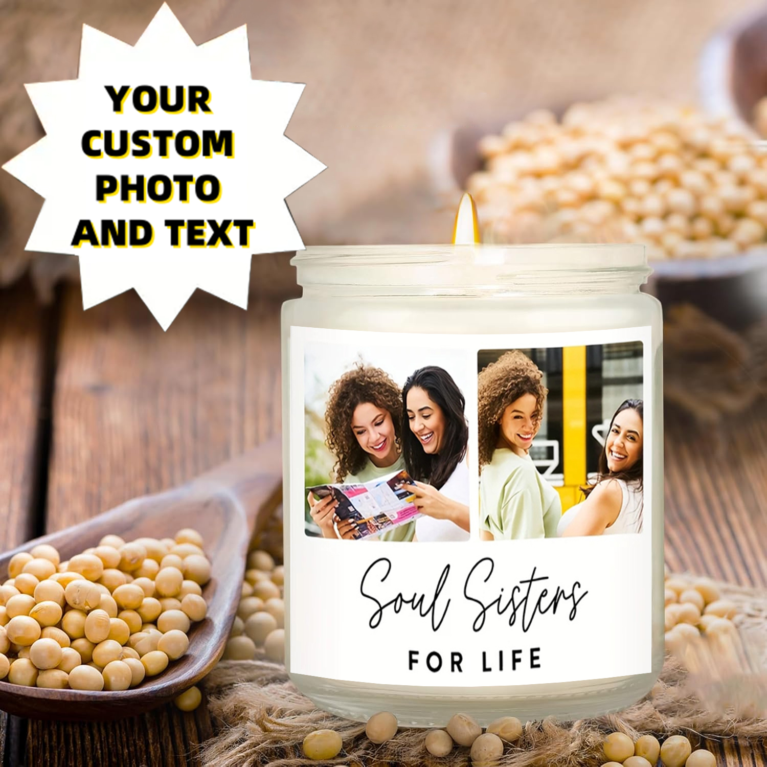 7oz Personalized Candles - Cus - Interior Designer reseña y precio