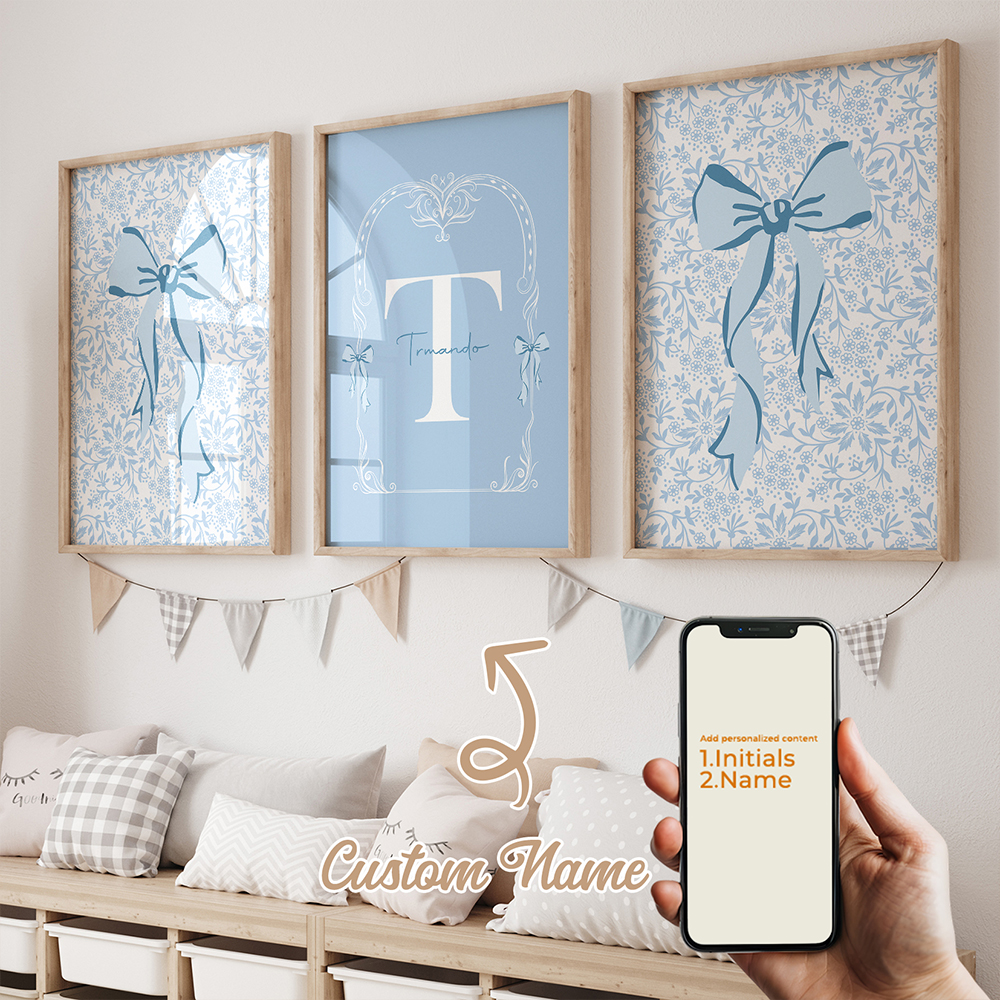 3pcs Personalized Custom Name  - Interior Design Room reseña y precio