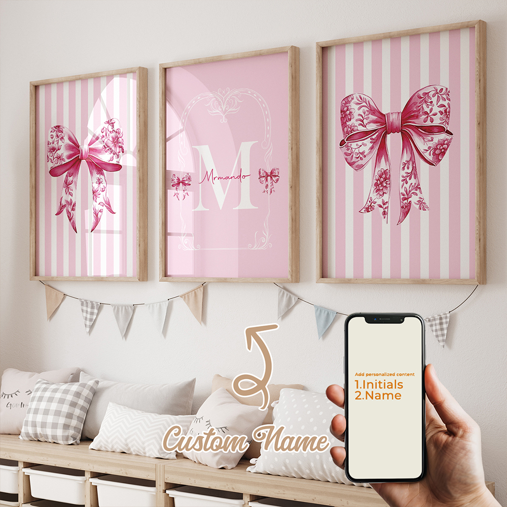 3pcs Personalized Custom Name  - Interior Design Room reseña y precio